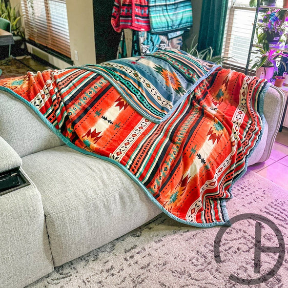 Reversible Sigeretta Oversized Throw Blanket