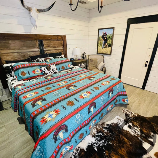 Rodeo Quilt 3 Piece Bed Set