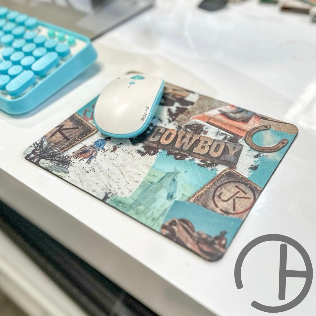 Rustic Cowboy Mouse Pad