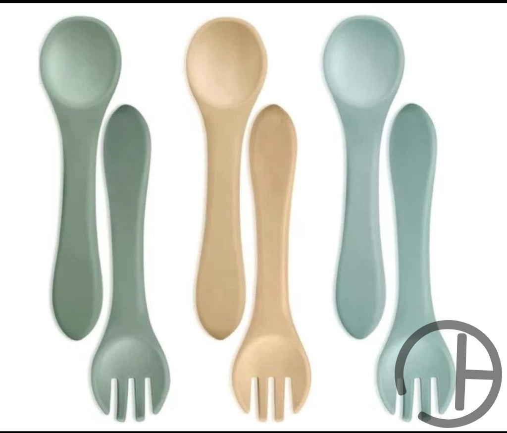 Silicone Fork & Spoon Set