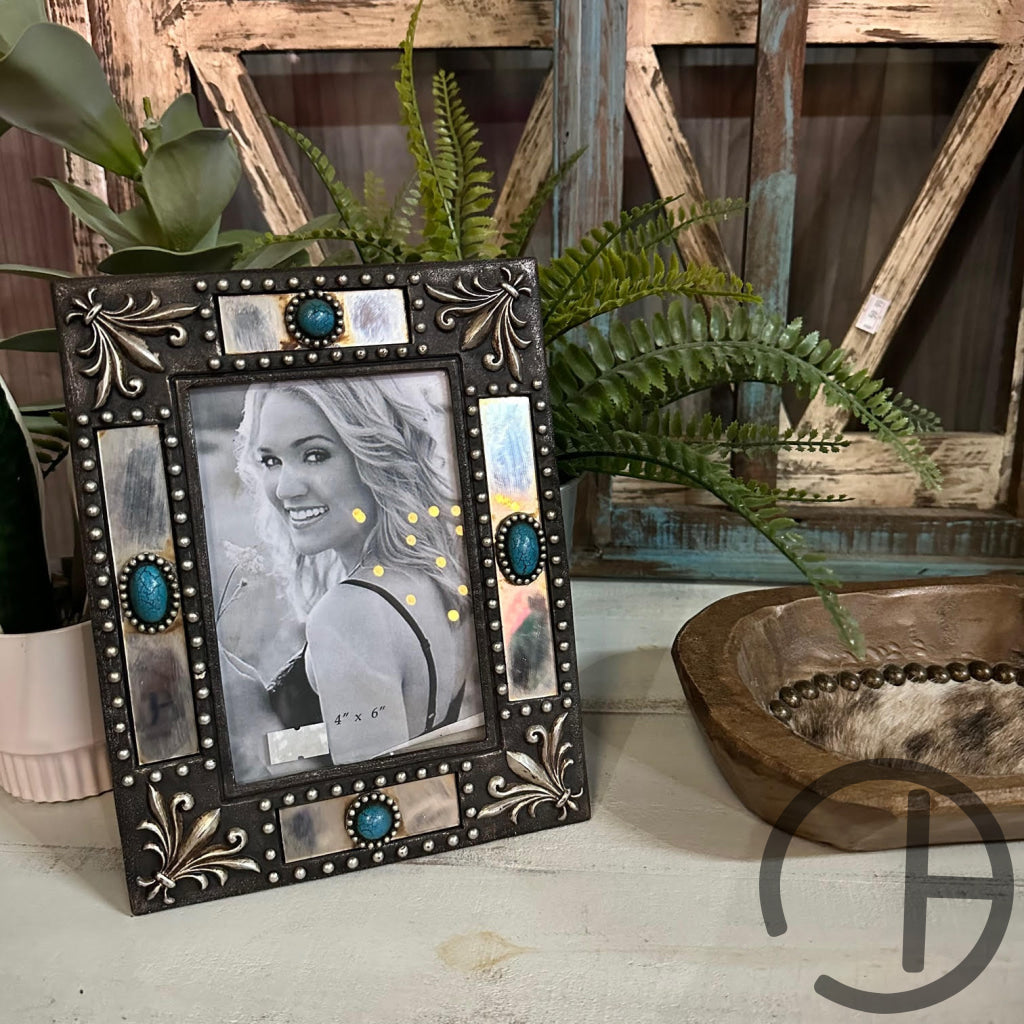 Silver Turquoise 4X6 Frame