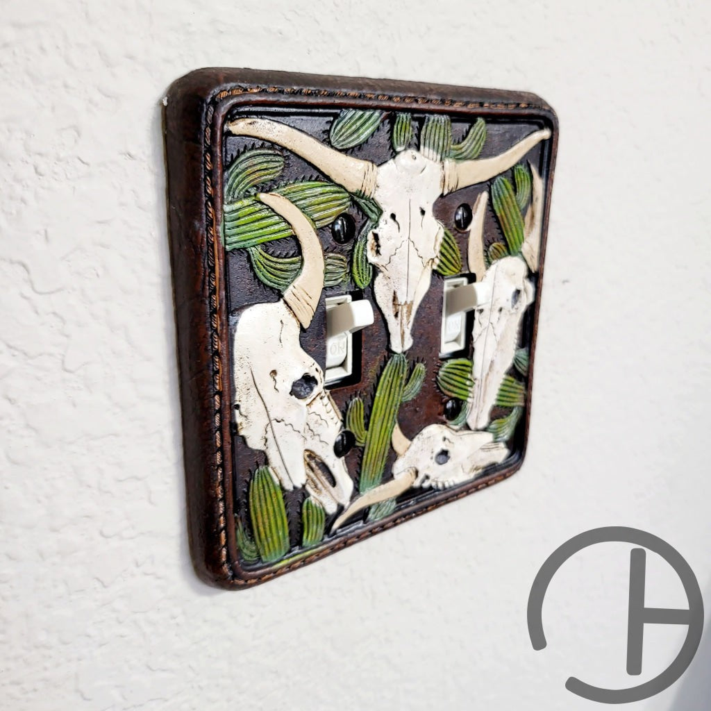 Steer Light Switch Covers Double