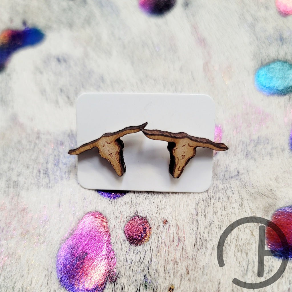 Steer Stud Earrings