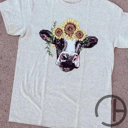 Sunflower Cow Tee