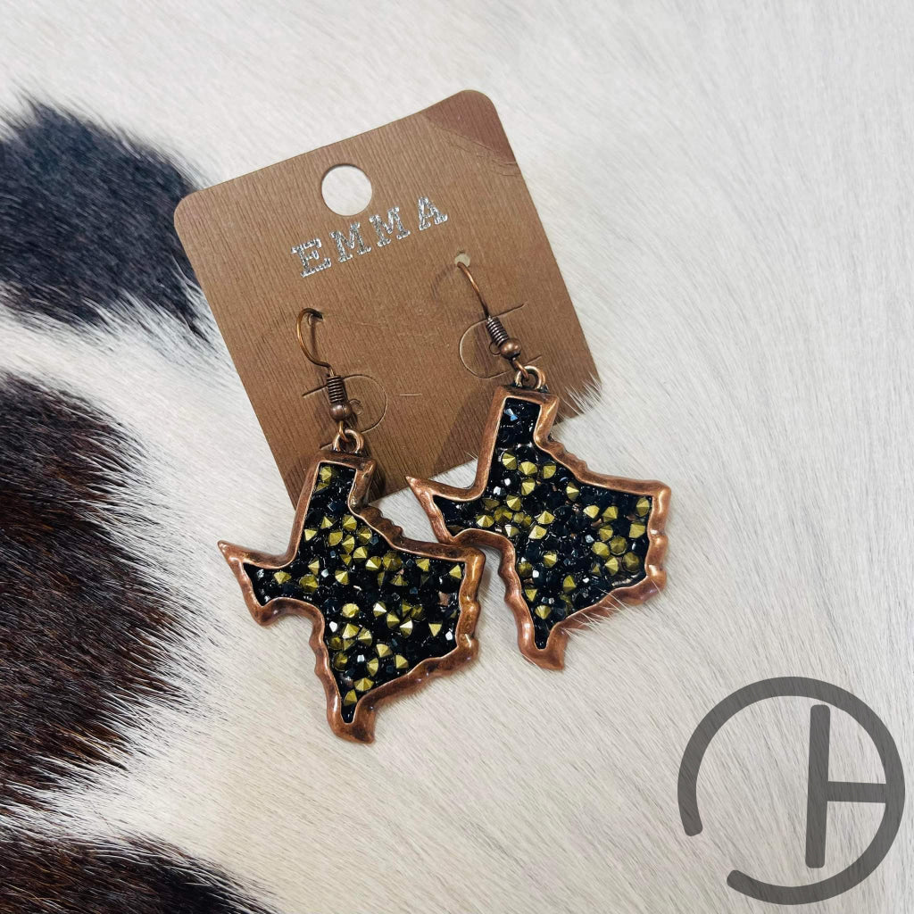 Texas Black Stone Earrings