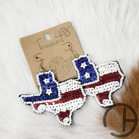 Texas Sequin Earrings