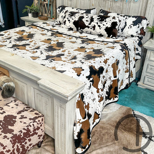 True King Cow Throw Blanket