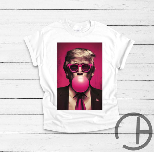 Trump Bubble Gum Tee Shirt