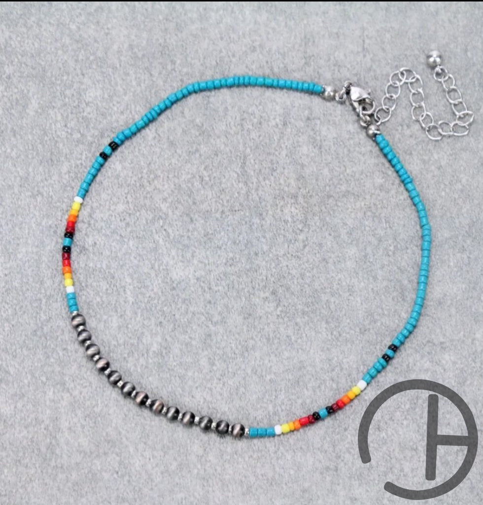 Turquoise Bead Choker