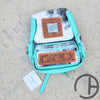 Turquoise Concho Giant Cowhide Backpack 9