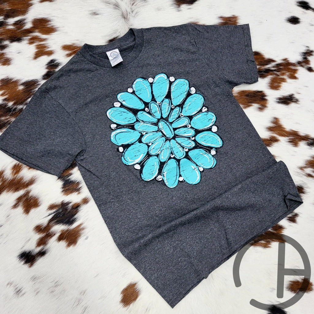 Turquoise Concho Tee