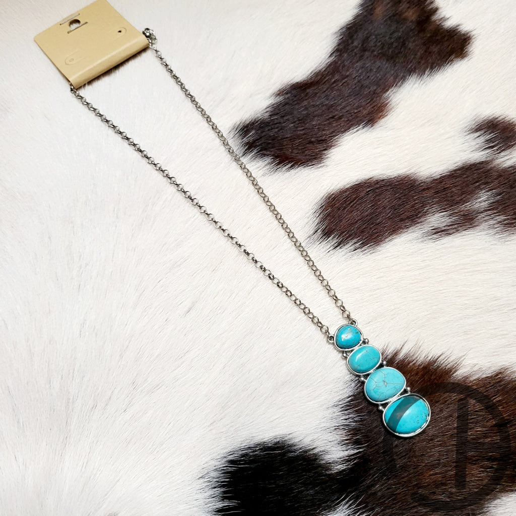 Turquoise Droplet Necklace