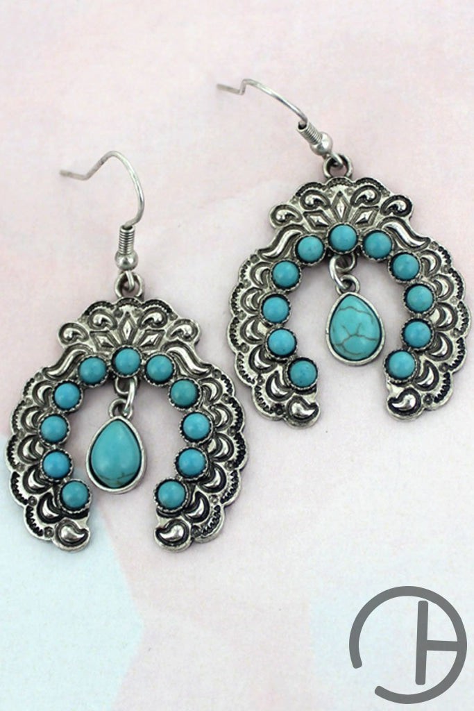 Turquoise Joliet Naja Earrings