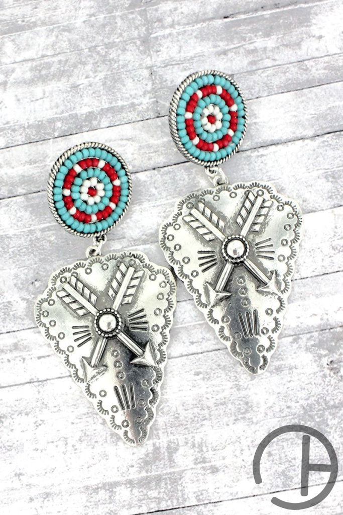 Turquoise Multi Arrow Creek Earrings