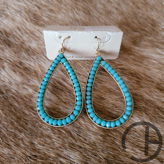 Turquoise Tear Drop Earrings