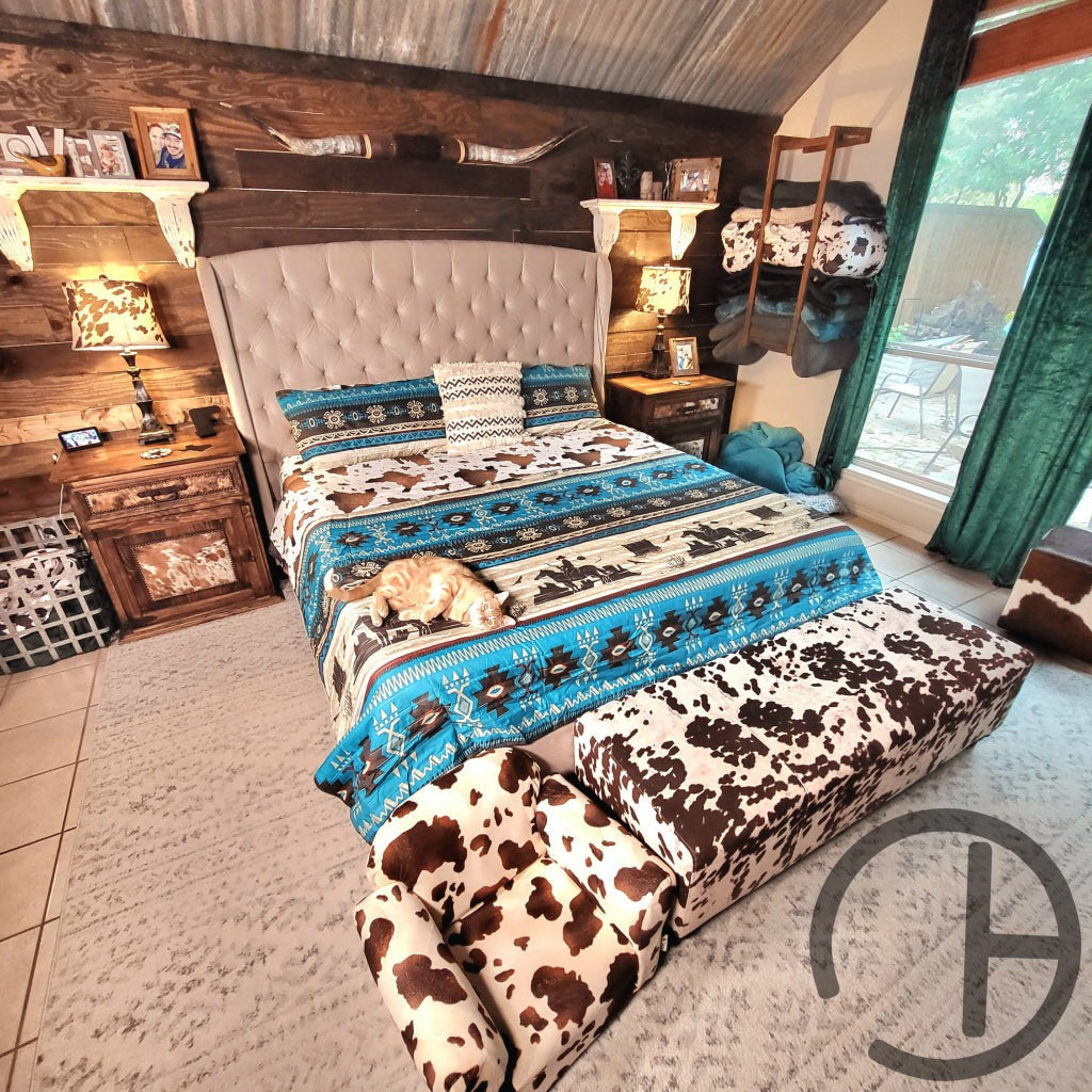 Urban Cowboy Aztec Quilt 3 Piece Bed Set