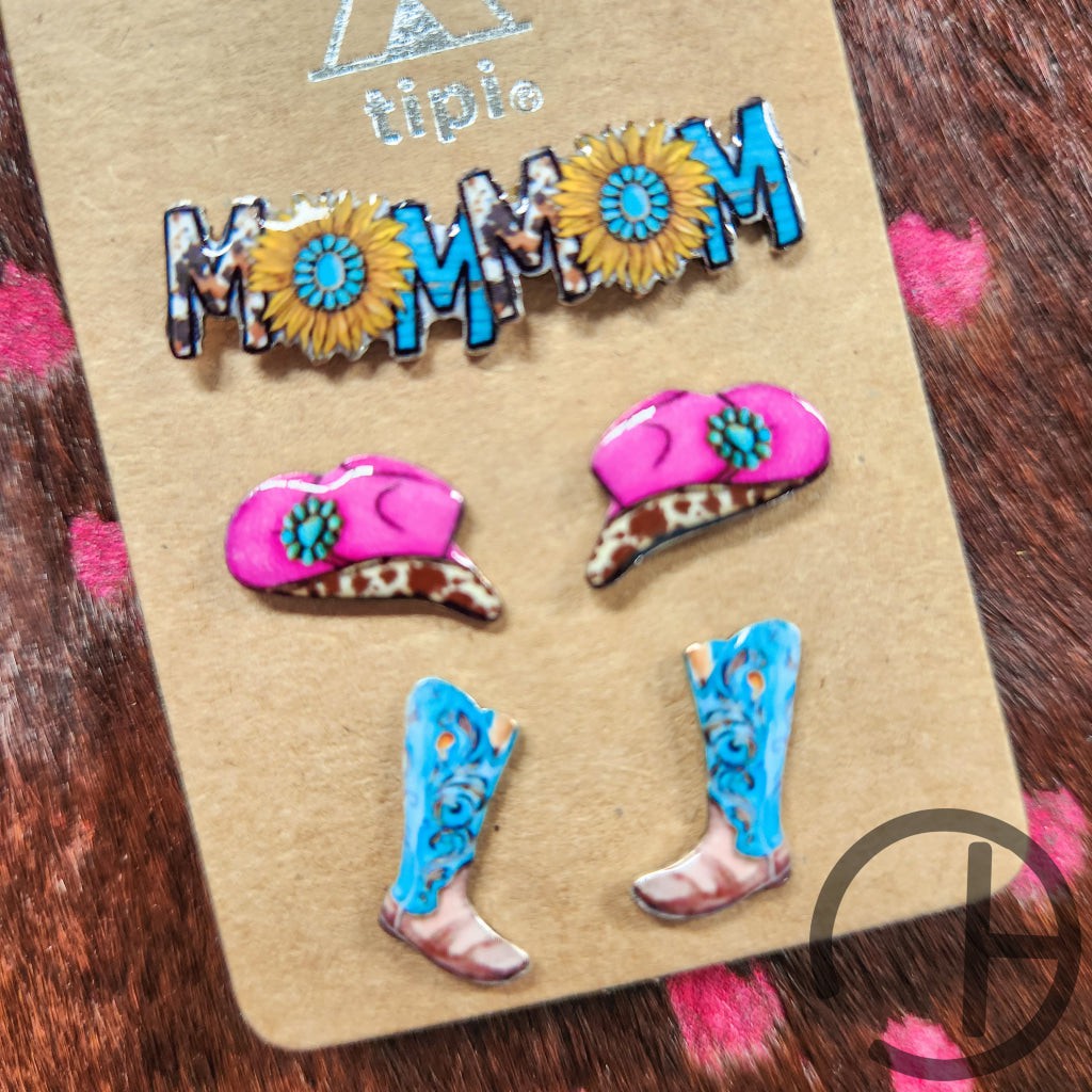 Western Mom Pack Earring Set