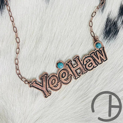 Yeehaw Bronze Necklace