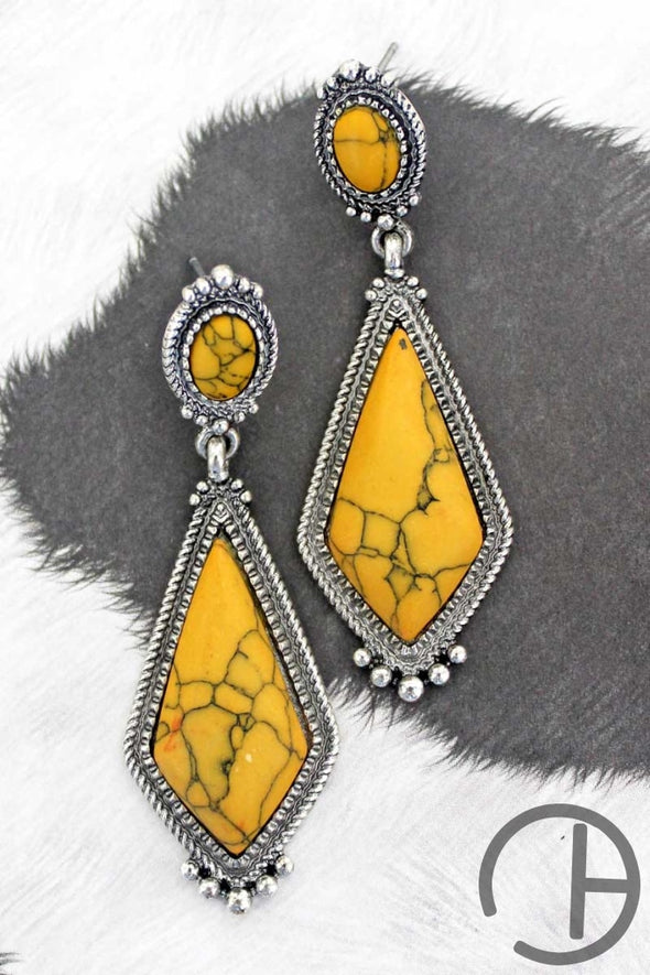 Yellow Gallina Earrings