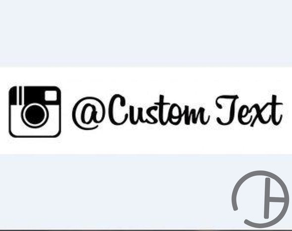 Custom Instagram Handle Decal (1)