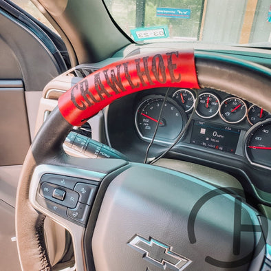 Red Steering Wheel/ Handle Accent