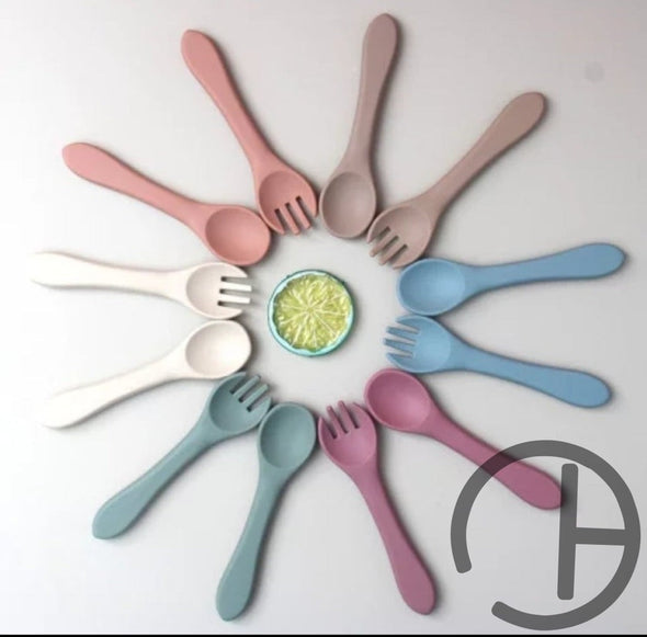 Silicone Fork & Spoon Set