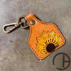 Tooled Keychain Sunflower